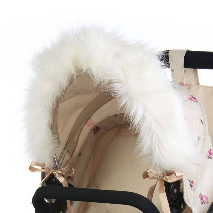 Roma Dolls Pram Hood Fur - Cream for wholesale by Roma