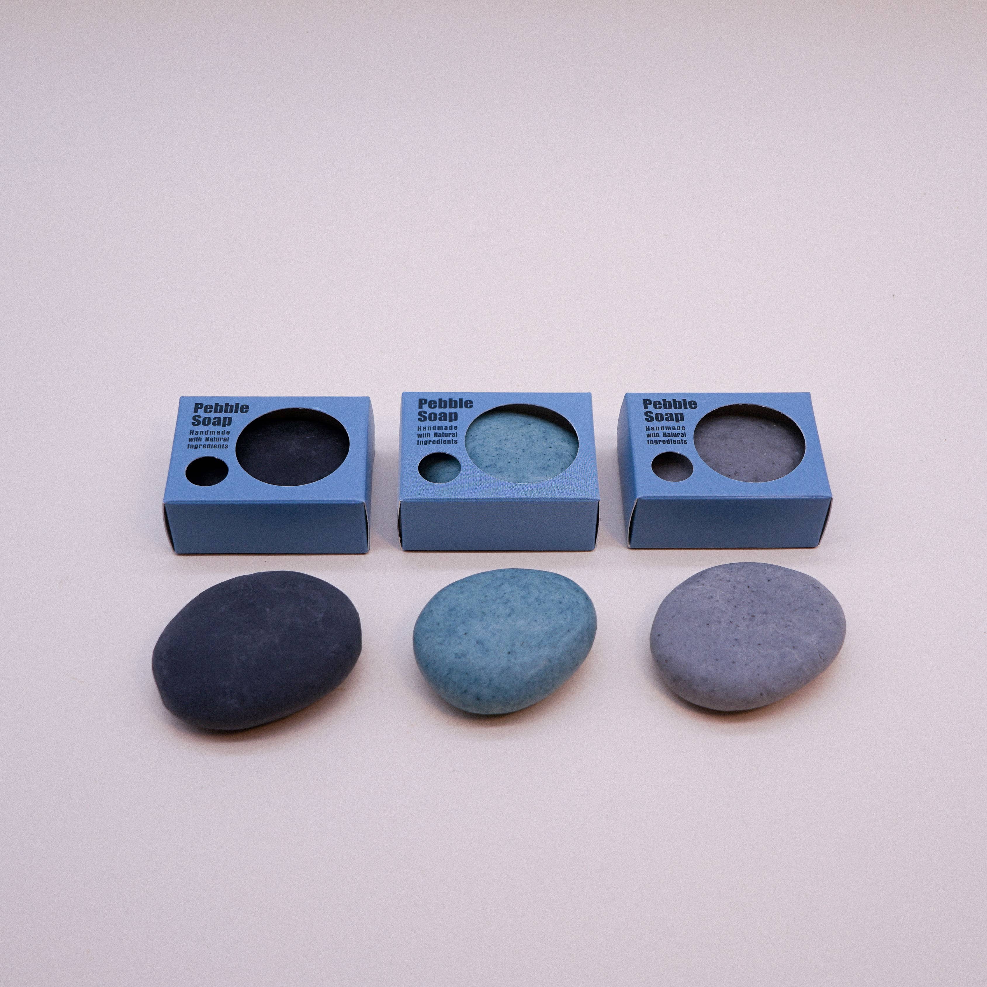 Hana Blossom – wholesale Bar Soap – Handmade Pebble Soaps in Natural Plain Colour0