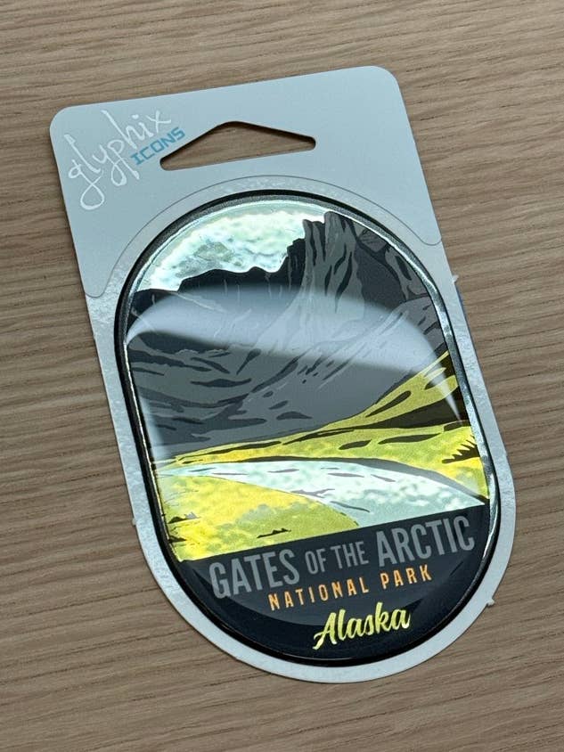 Gates of the Arctic National Park Oval for wholesale by CR Graphics, Inc.