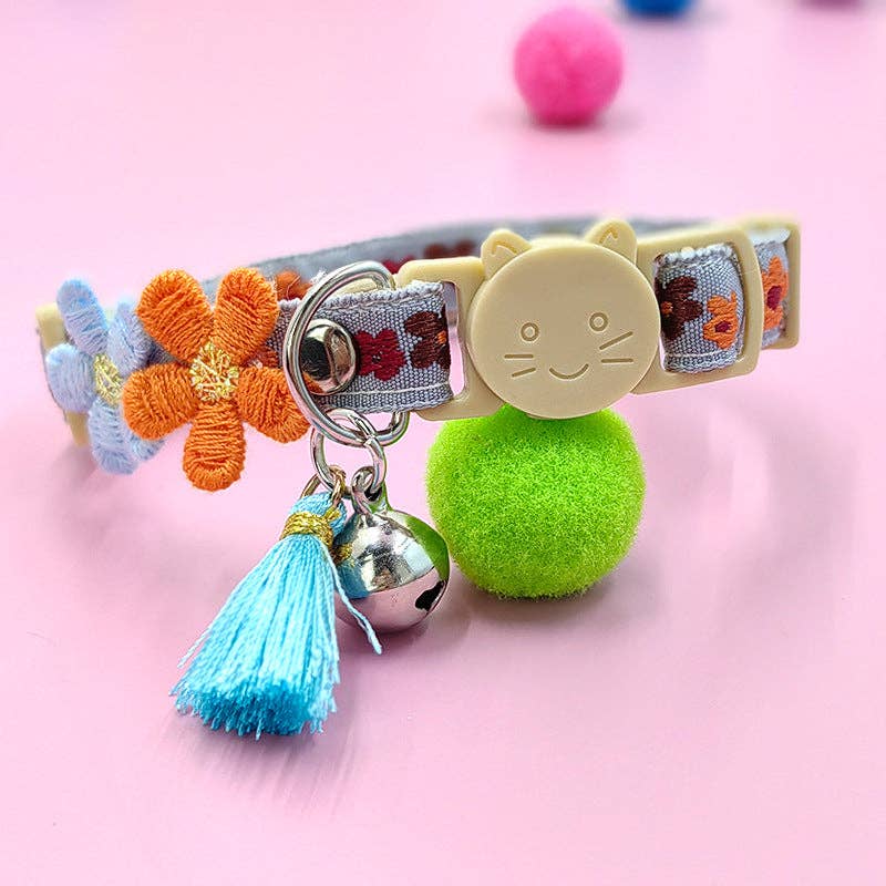 Cheerhunting - Wholesale Pet Collar - Cat - Mokka - Adjustable Cat Collar Flower Design3