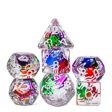 Foam Brain Games - Wholesale Dice - Spider Swarm RPG Dice Set