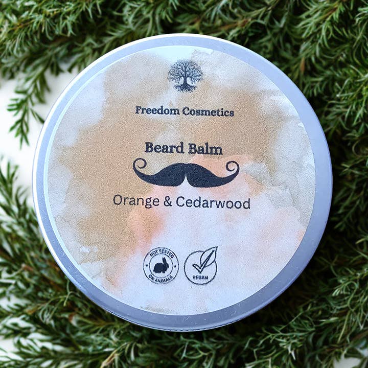 Bartbalsam Orange & Zedernholz für den Großhandel von Freedom Cosmetics