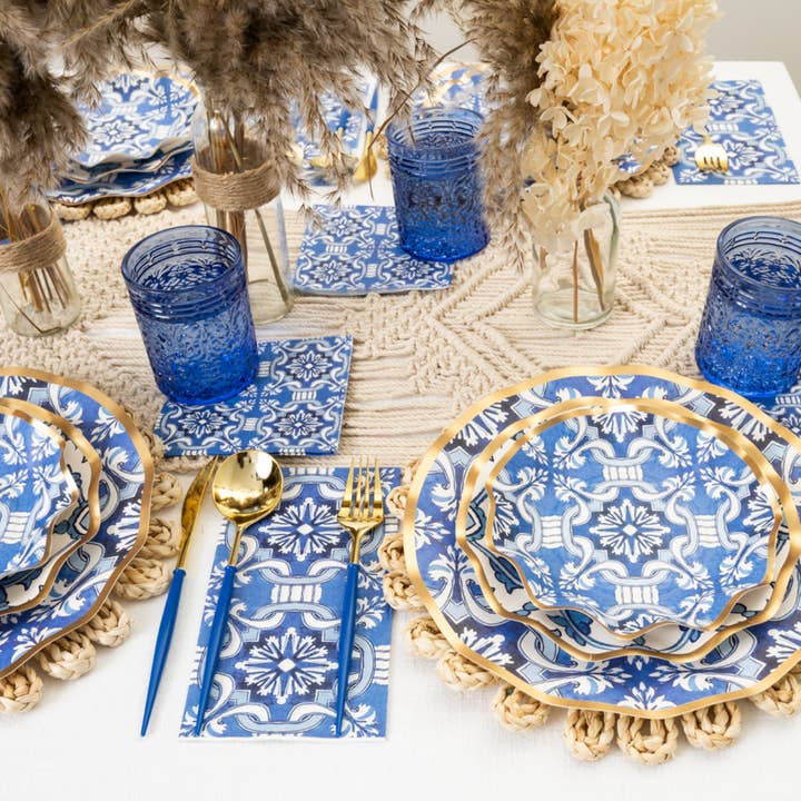 Sophistiplate - Wholesale Disposable Napkin - Moroccan Nights Paper Cocktail Napkin/20pk5