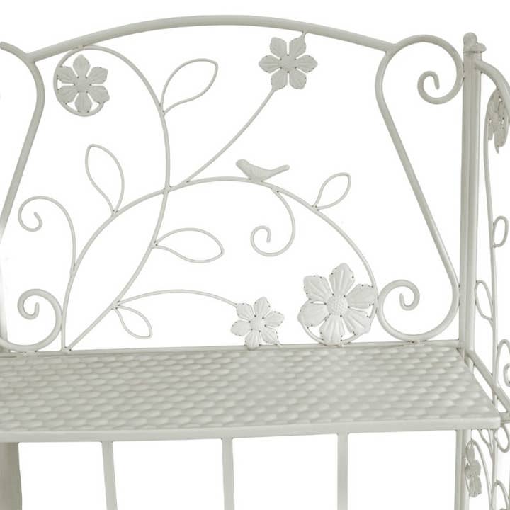 Milena Metal Shelf 4 Tiers White CM59x29h158 for wholesale on Faire
