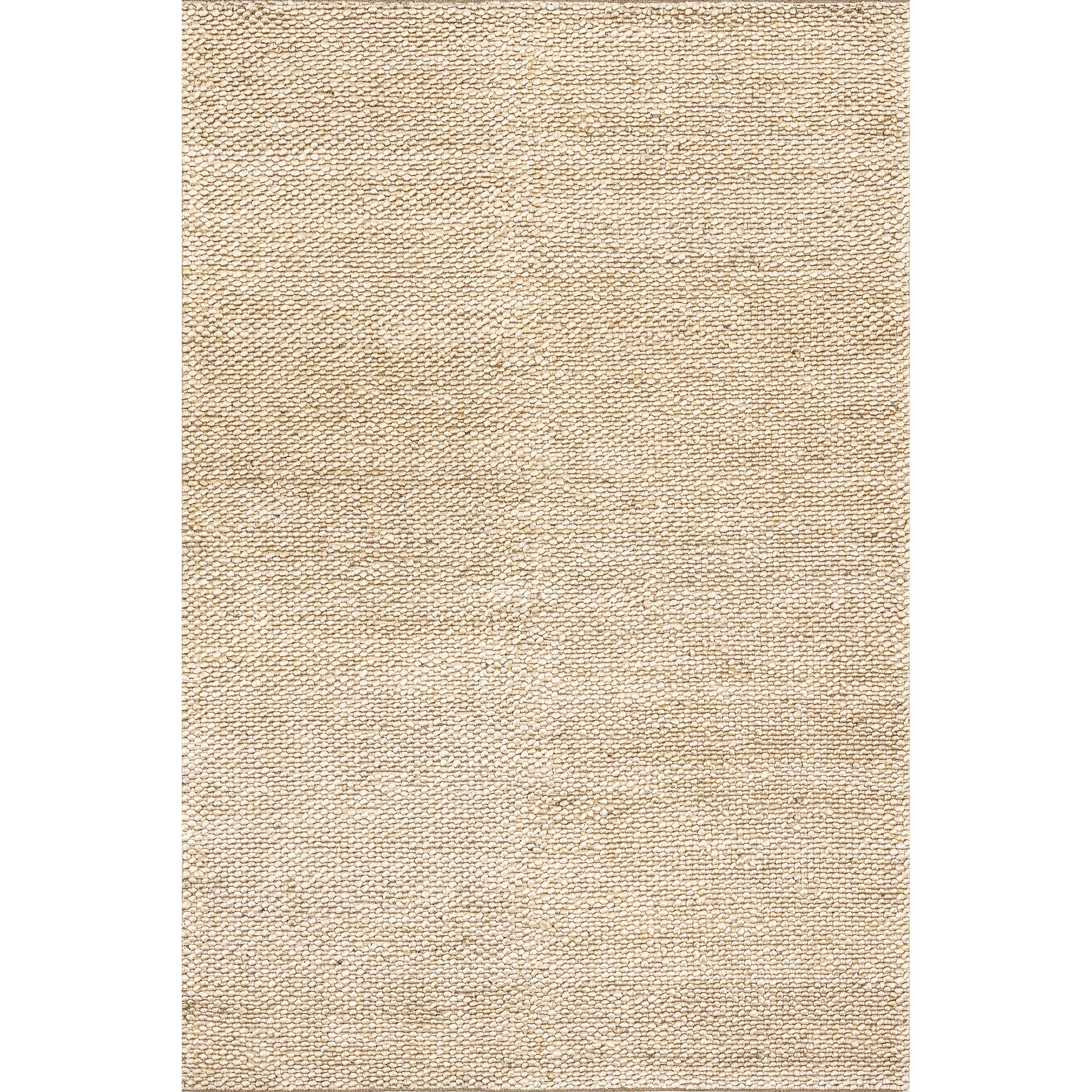 Beige Home Conservatory Textured Handwoven Jute Area Rug for wholesale on Faire1