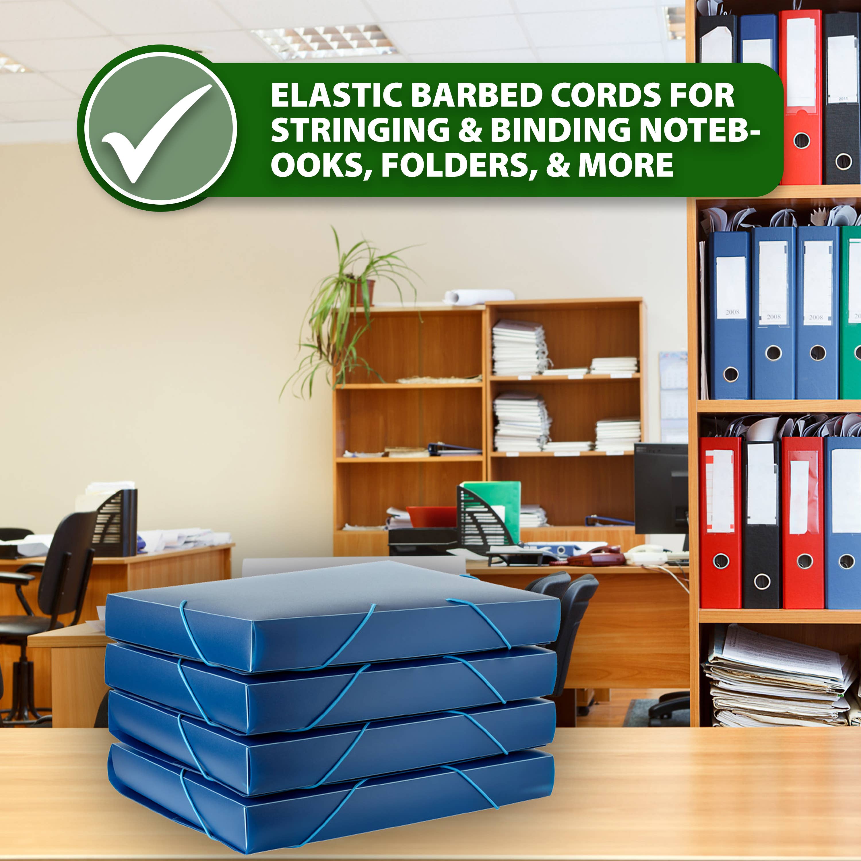 Mandala Crafts - Wholesale Craft Supplies - 9" Red Elastic Barbed Cord Stretch Loop Band 200 PCS5