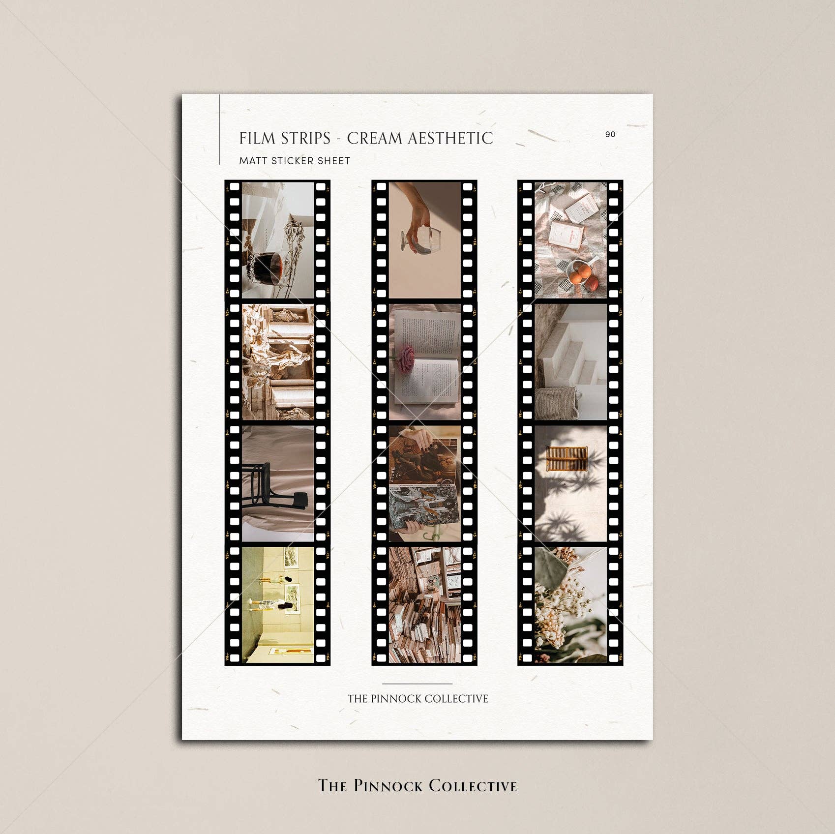 The Pinnock Collective (Duty Paid) - Vente Autocollant - Feuille d'autocollants en film crème2