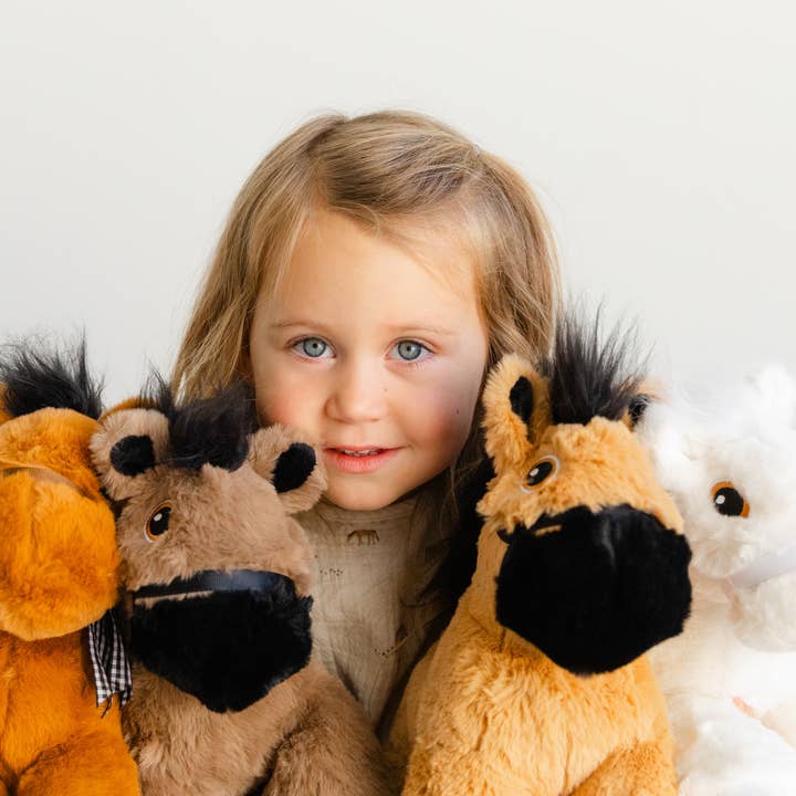 Piccoli Horses - Vente Peluche – enfant et bébé - PONEY ANGLAIS - BRONZÉ/NOIR3