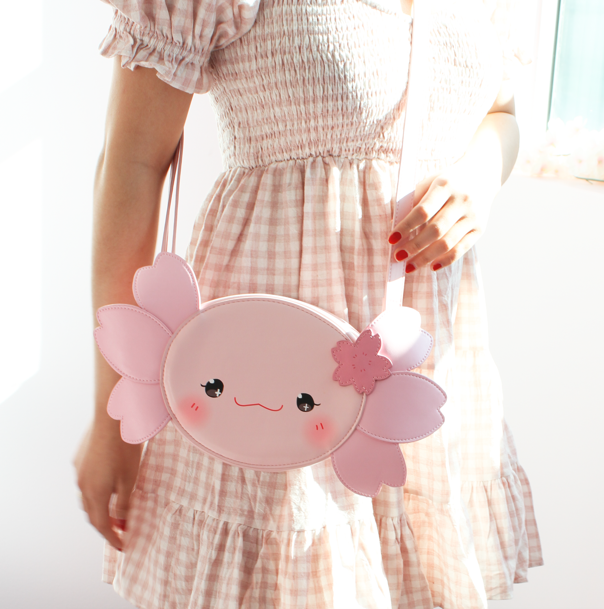 Agi Jagi Shop - Wholesale Crossbody Bag - Women's - Agi the Axolotl Crossbody Purse7