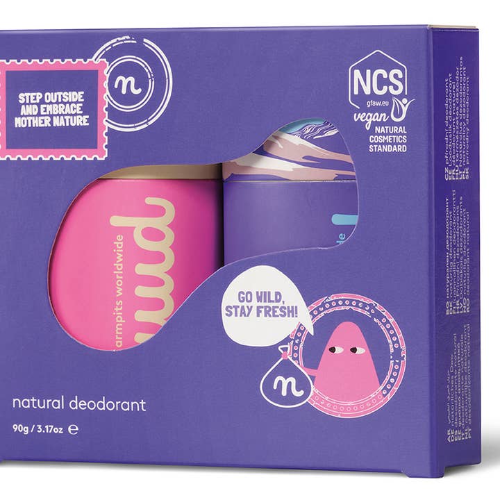 nuud.care - Wholesale Deodorant - Unisex - Vegan deodorant, limited edition - Adventure Sticks Pack5