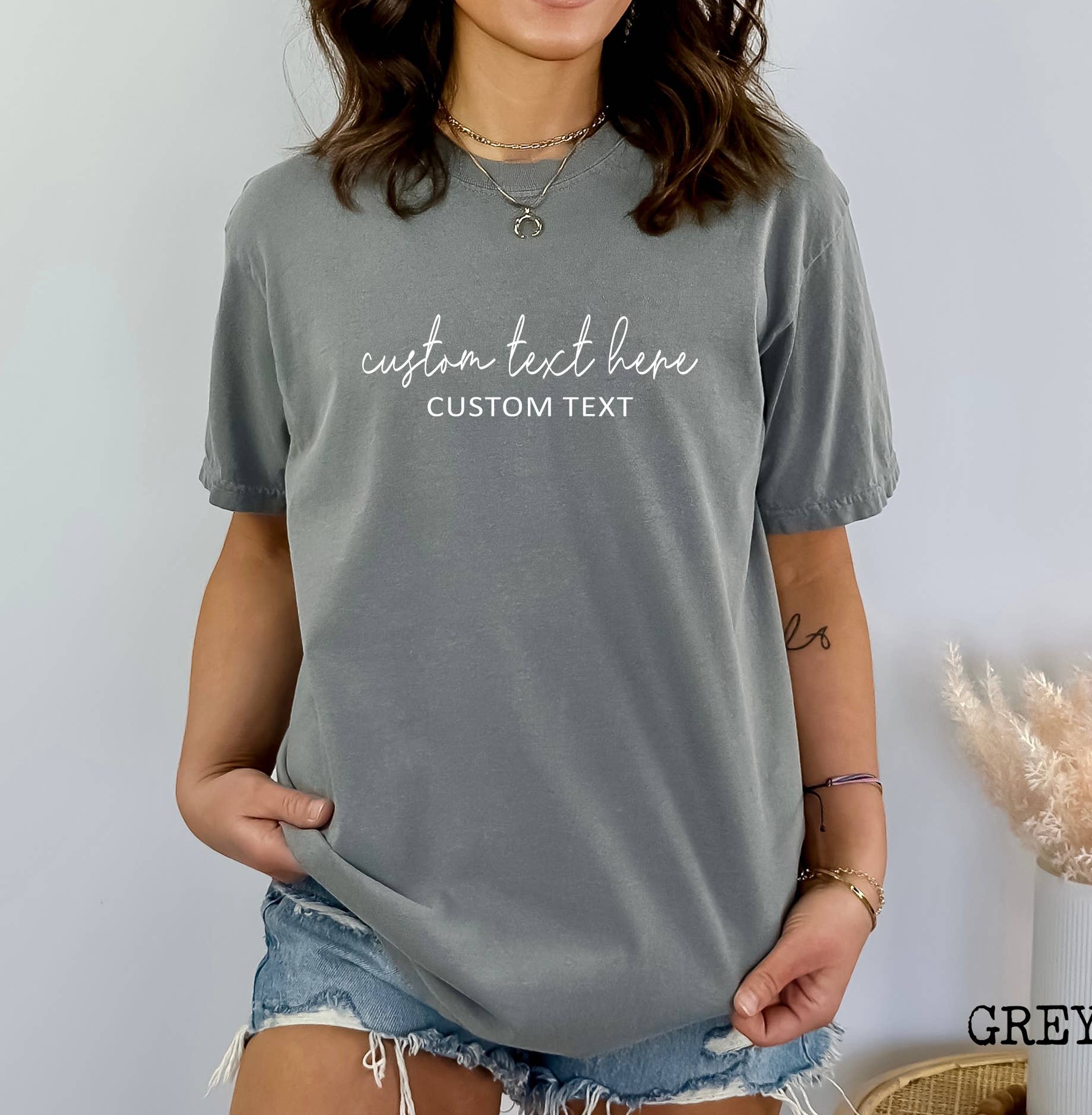 Custom T Story - Wholesale Screen Printed T-Shirt - Women's - Custom Comfort Colors Shirt, Personalized Text Shirt, Custom6