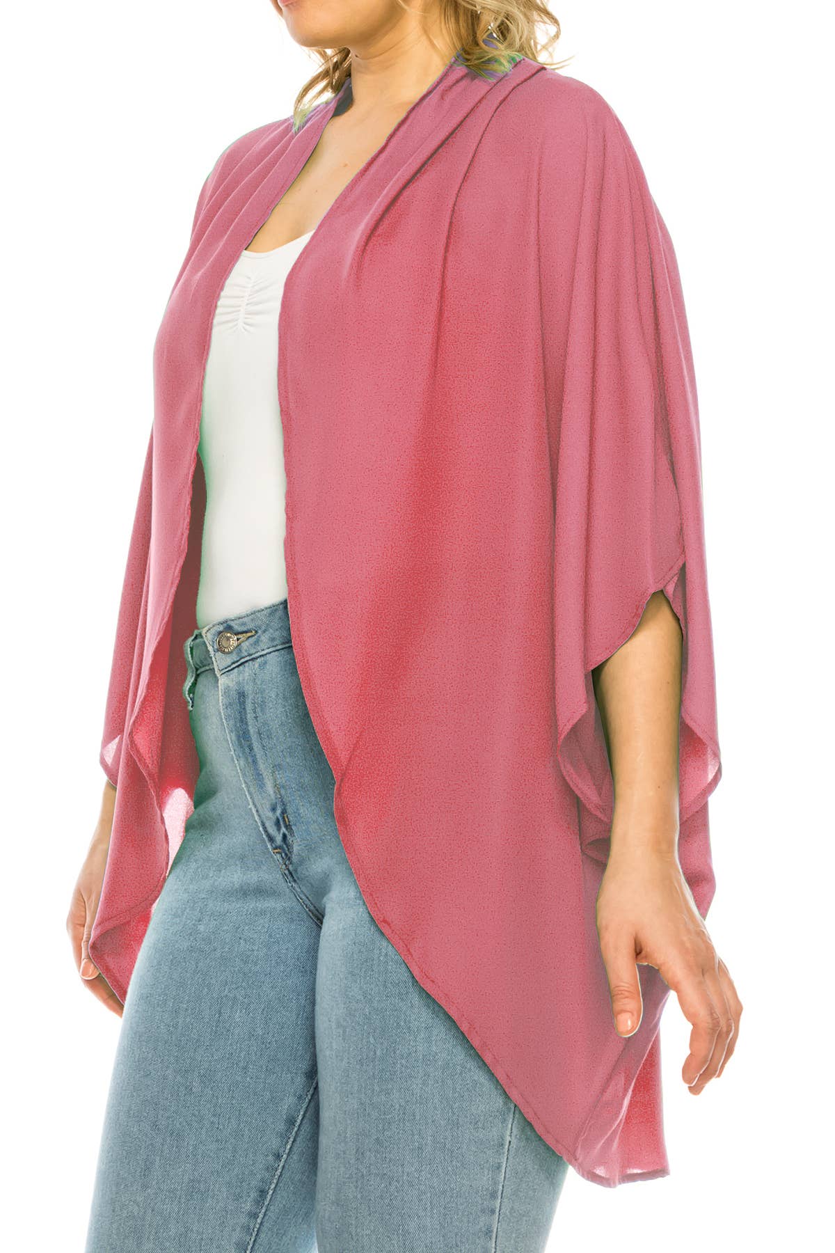 MOA COLLECTION – wholesale Kofta - Dam – Flowy Kimono Ärmad Kofta i Plus-Size8