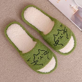 Pantofole da donna, unisex, per interni, Kitty, QKX008W per la vendita all'ingrosso da parte di DrifWoo