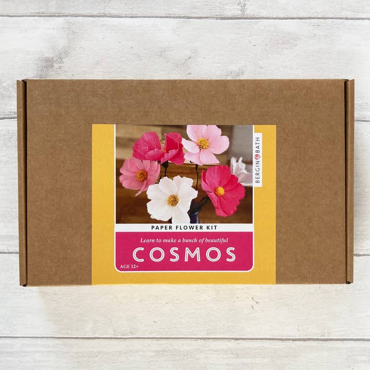 Bergin & Bath - Wholesale DIY craft kit - Paper Flower Making Kit Cosmos, craft kit for women1