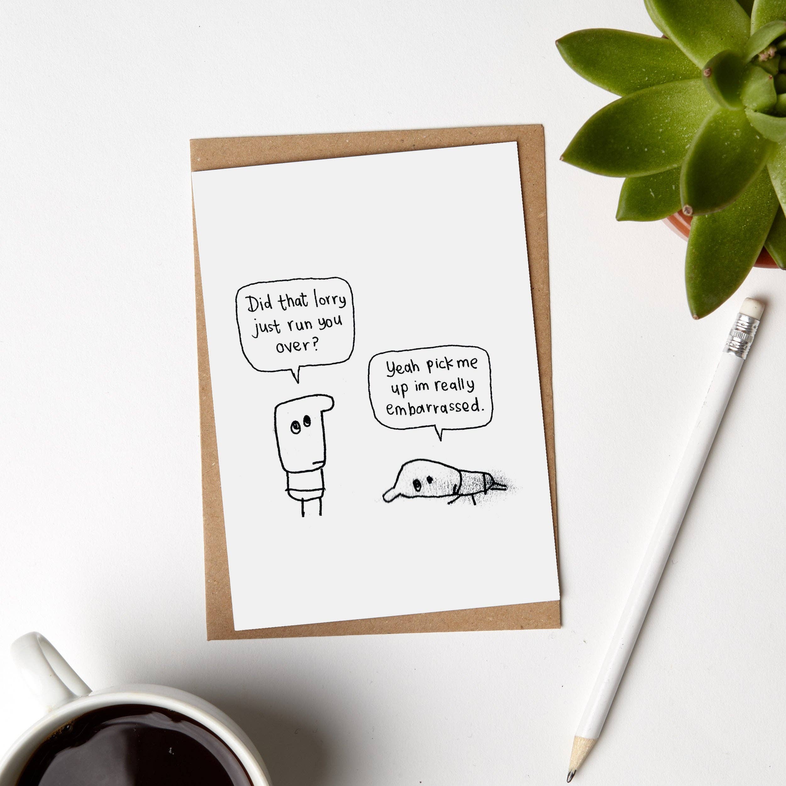 Hazel Bee - Wholesale Gewone wenskaart - Echt beschaamde kaart1