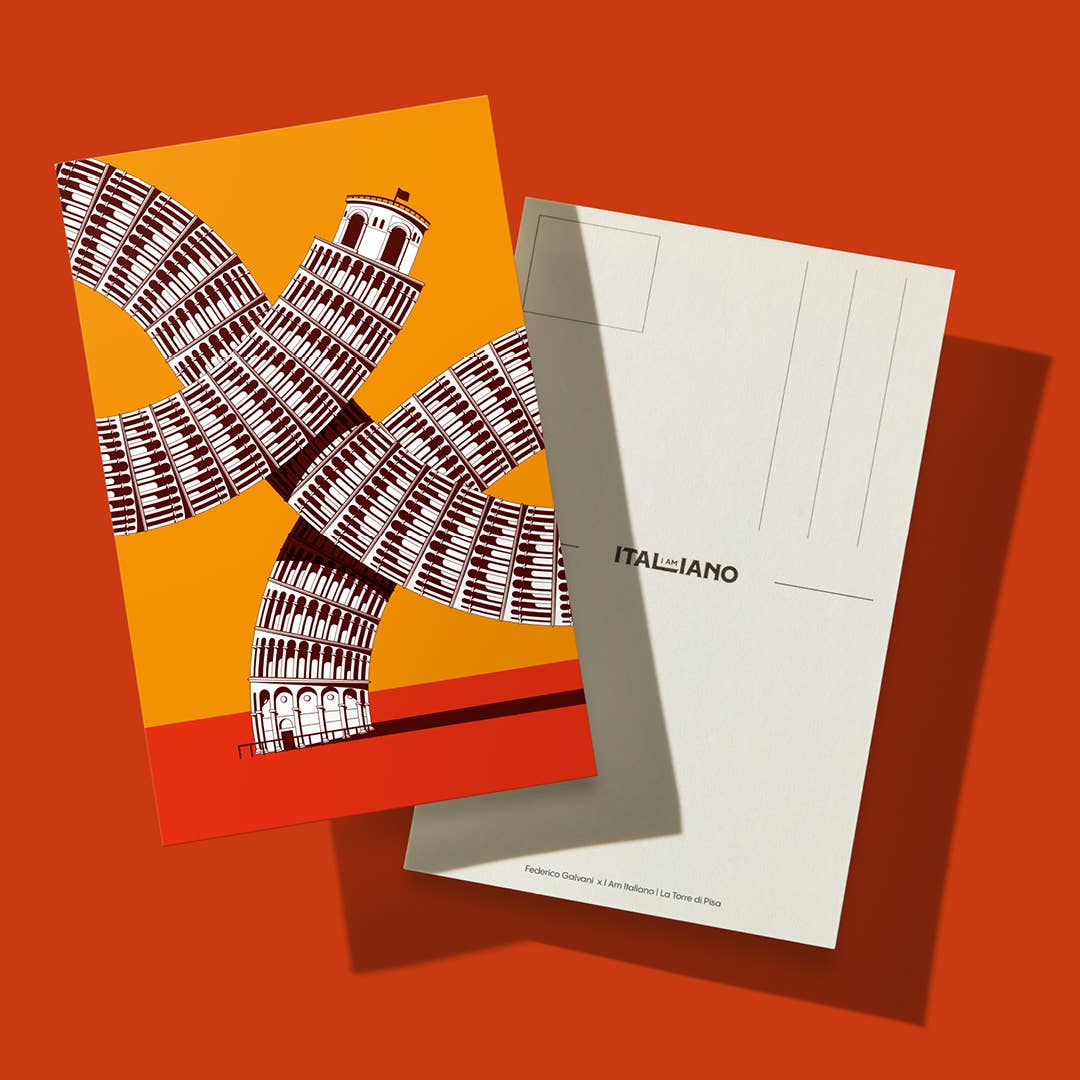 I AM ITALIANO - Wholesale Chocolate Bar - Tower of Pisa - Organic Chocolate with Milk and Coffee2