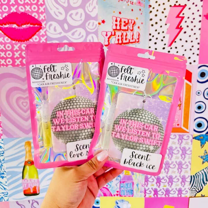 Swiftie Felt Freshies | Taylor Swift Air Freshie | Set of 4 and other Purchase Wholesale swiftie. Free Returns & Net 60 Terms on Faire trending on Faire.