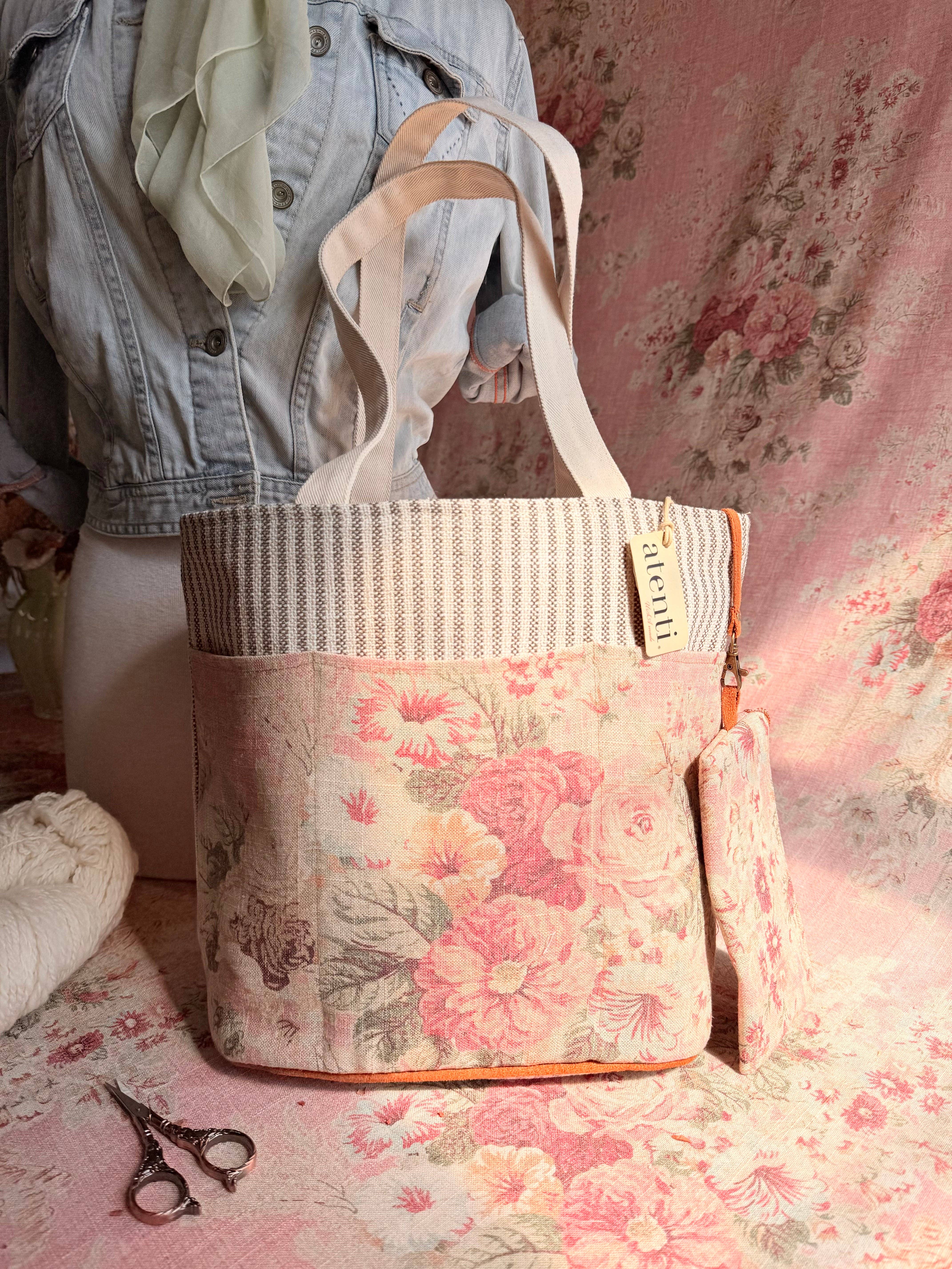 Atenti – wholesale Tote bag – Women's – The Rosewood Project Tote-Lg, Needle Arts/Craft Carryall, USA Handmade4