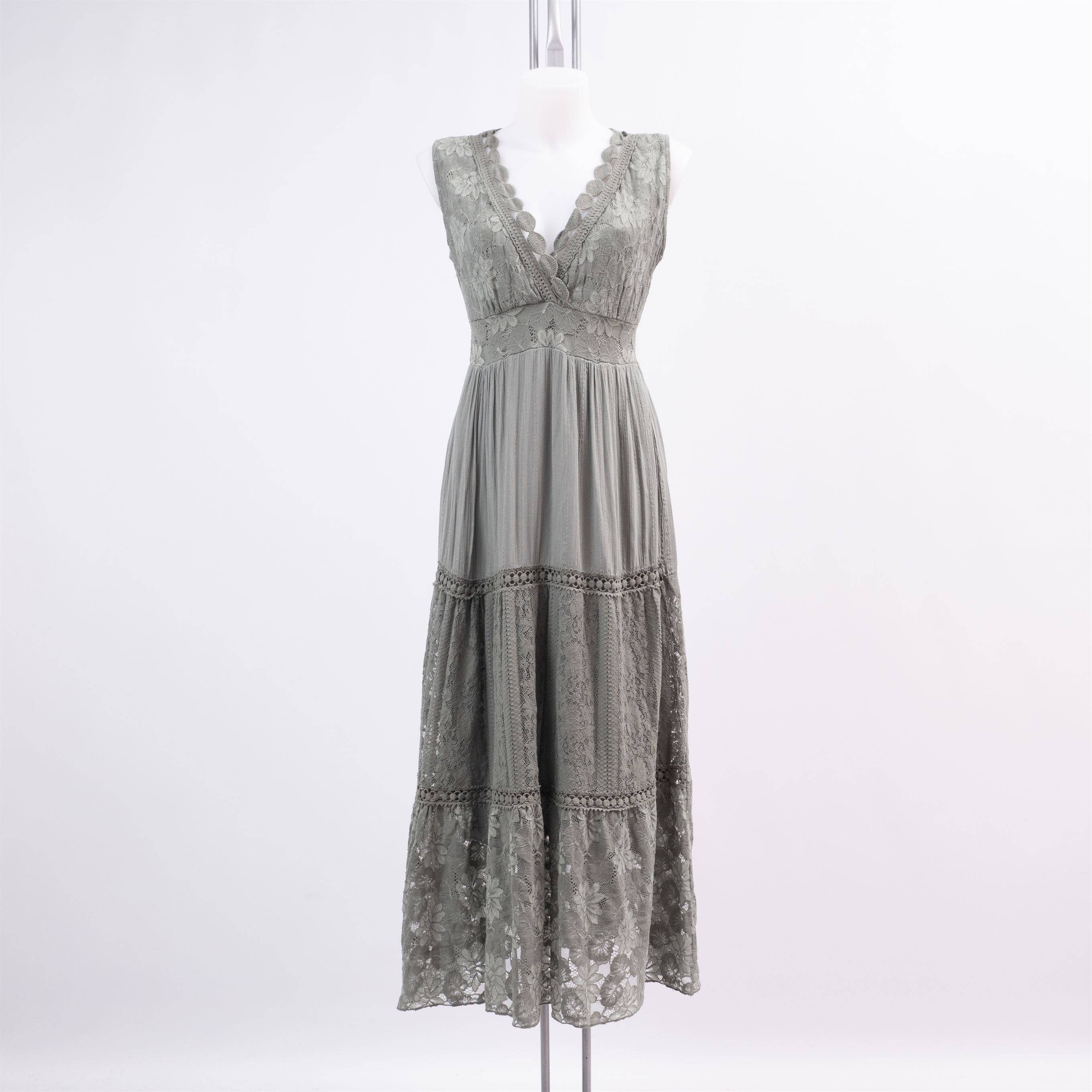 Cecile Wang - Vente Robe – femme - Robe longue avec broderie anglaise 22596745