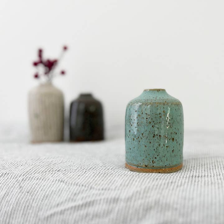 Turquoise Bud Vase for wholesale by Eli.C Studio