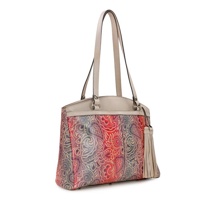 Greek Ombre Patricia Nash Poppy Tote for wholesale on Faire