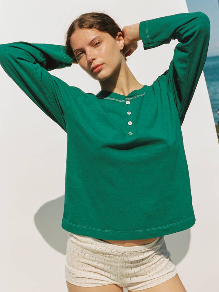 Merge - Wholesale Knit Sweater - Unisex - Hemp Bay Henley
