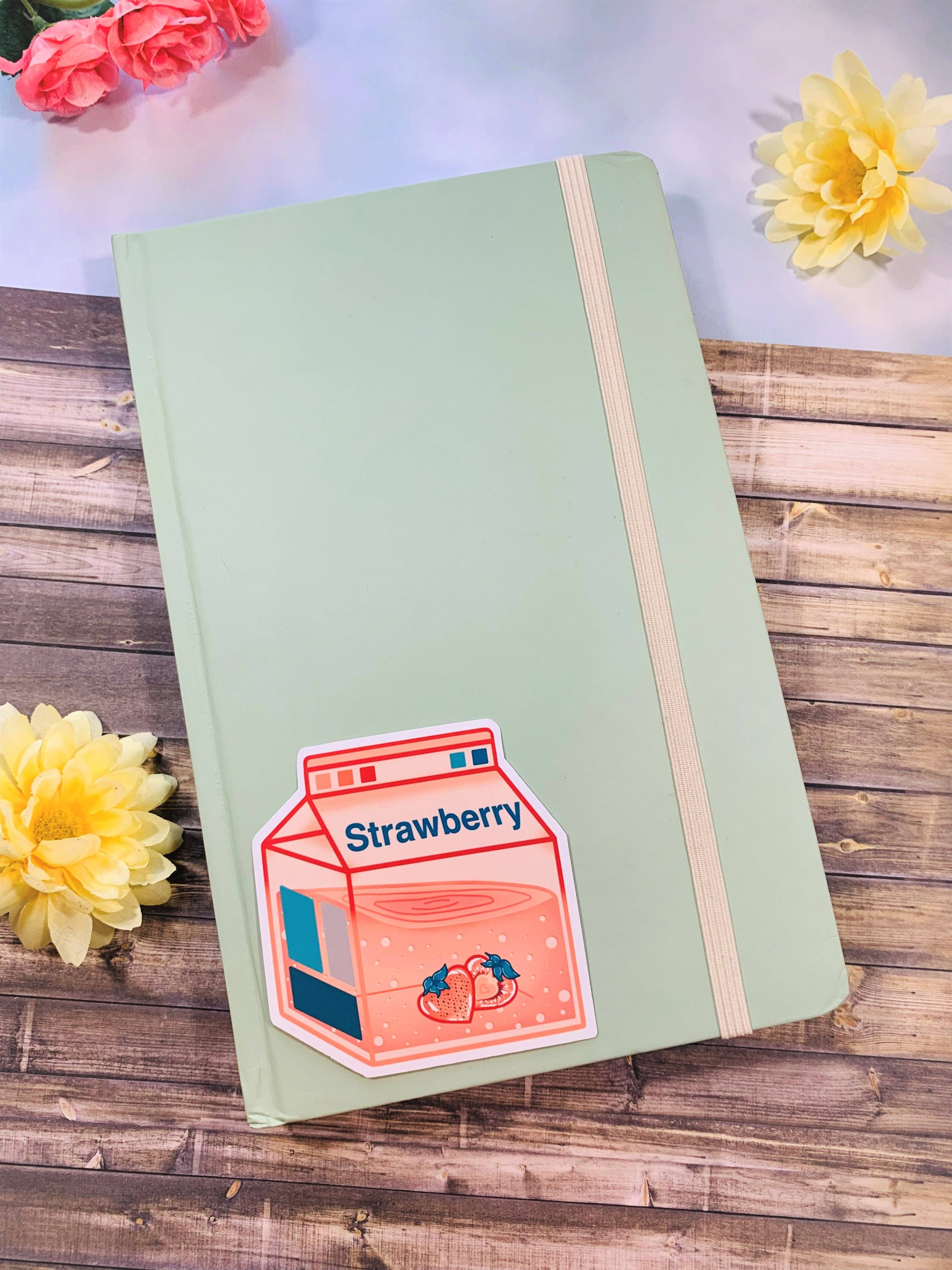 Emily Rose Creates - Venta al por mayor Pegatina - Pegatina troquelada con leche de fresa7