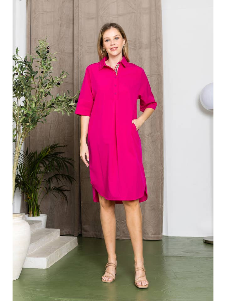 Joh Apparel - Wholesale Dress - Women's - Wendi Woven Tunic Dress32