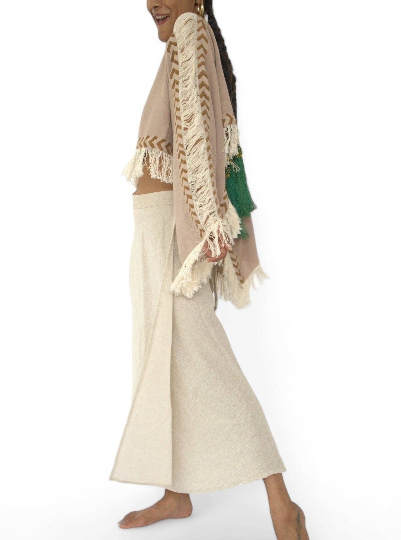 Sacred Ceremony - Wholesale Skirt - Women's - Organic Cotton Cool Sand Wrap Skirt3