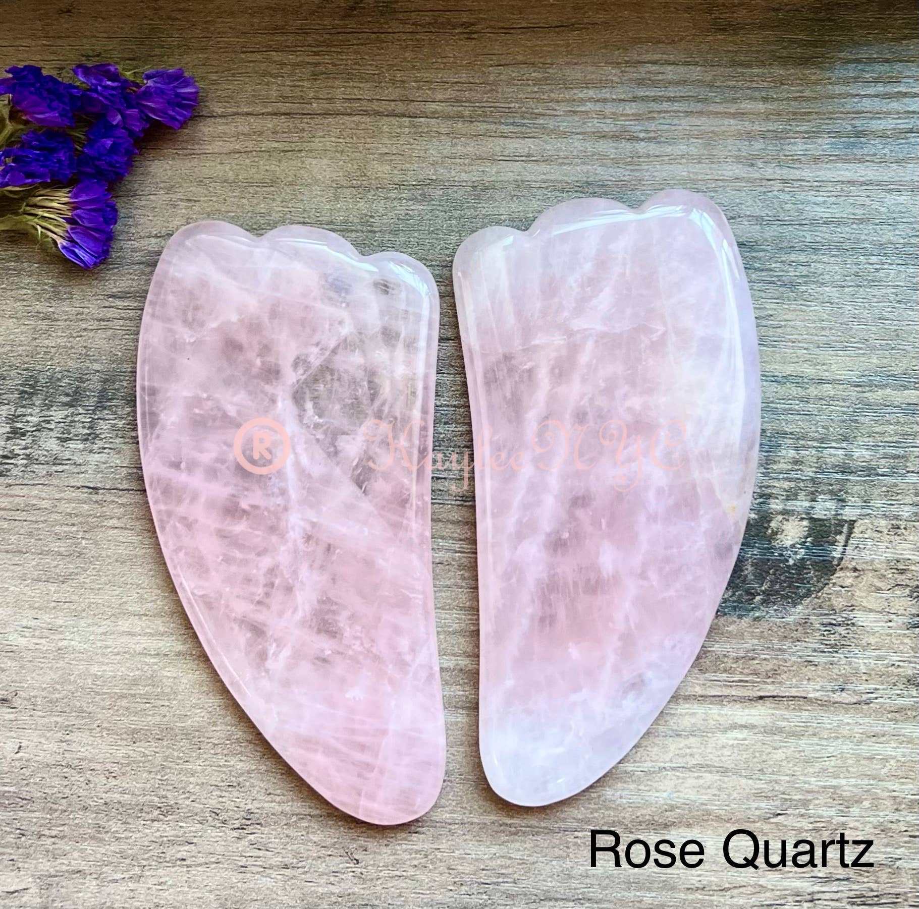 KayleeNYC - Vente Pierre et cristal de spiritualité - Gua Sha de Cristaux Naturels Mixte pour Guérison1