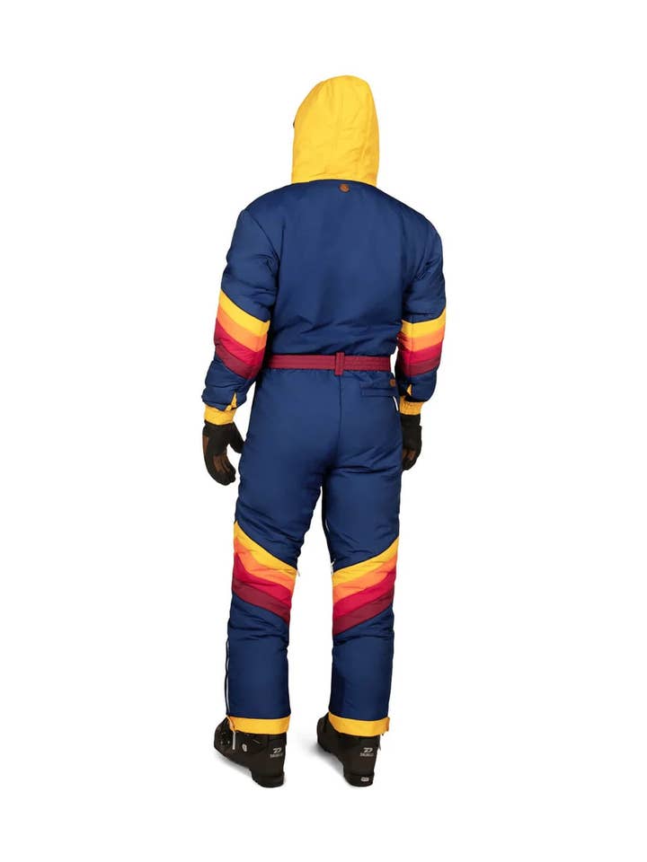 Tipsy Elves – Fato de esqui – Homem por atacado – Fato de Neve Vintage Freestyle - Fato de Esqui com Riscas para Homem2