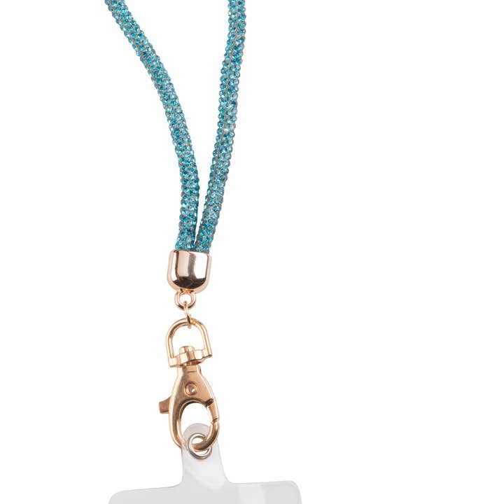 Kaleidoscope Accessories - Wholesale Keychain - Women's - Rhinestone wristlet w/ phone tether tab keychain, 6 assorted4