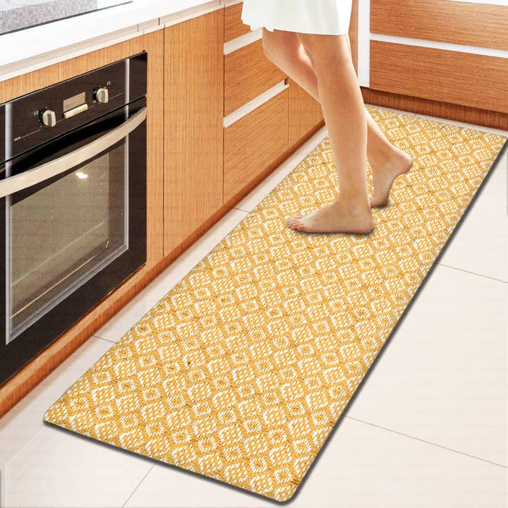 COZY HOMES COLLECTION - Wholesale Floor Mat - Anti-Fatigue Runner Mat Kitchen/Bathroom Handwoven 18x48''4