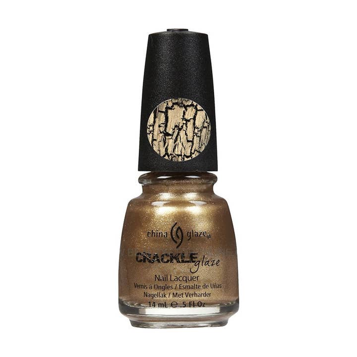 KT Supply - Venta al por mayor Esmaltes de uñas - Esmalte de uñas China Glaze Crackle Metals, oro empañado, 80761