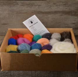The General Bean - Wholesale Craft Sewing Kit - Needle Felting Color Pack- Mix- Felting Kit- Wool0