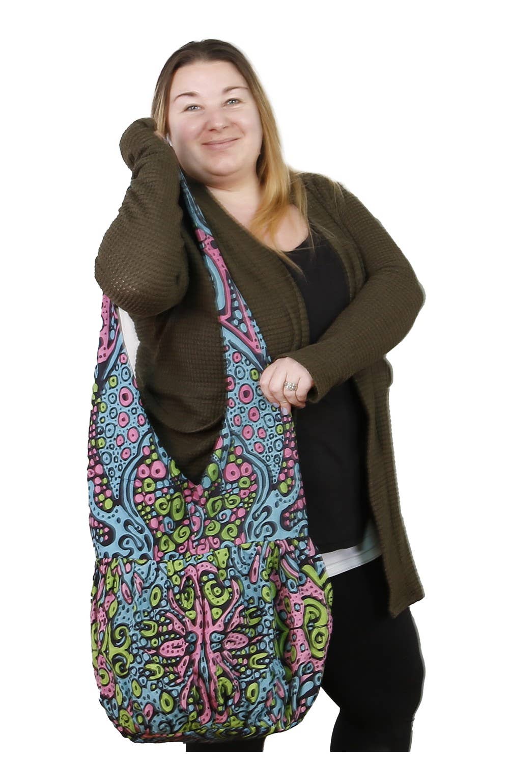 Sunshine Joy - Wholesale Shoulder Bag - Women's - Wholesale Lot of 12 Assorted Trippy Zip Top  Shoulder Bag1