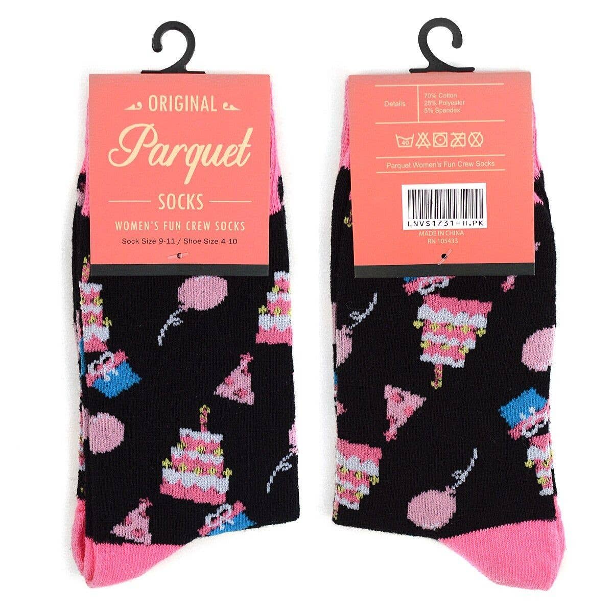 Selini New York - Wholesale Socks - Women's - Women's Birthday Cake Novelty Socks3