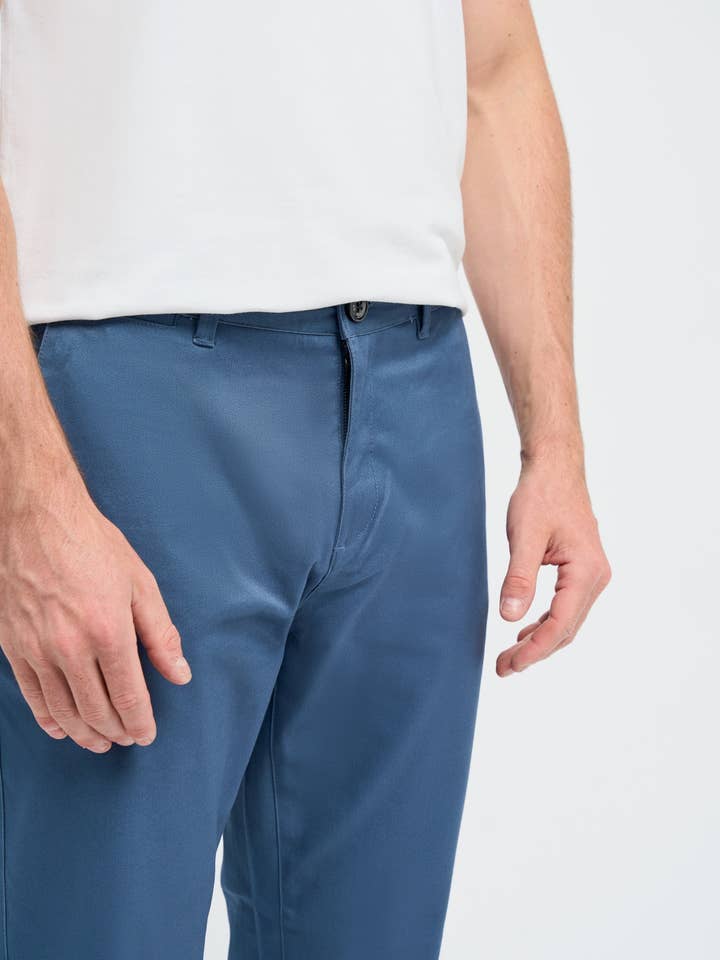 CASTLESON - Wholesale Pants - Men's - Chino pants men Cobalt - Cavani Dakota1