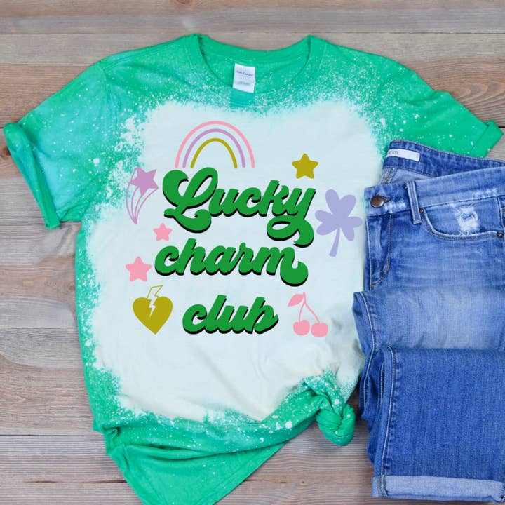 Camiseta del día de San Patricio de Lucky Charm Club para venta al por mayor de Londas Trendy Tees