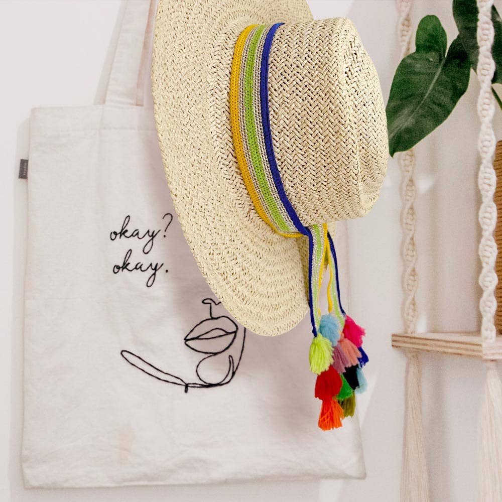 Sensibling Corp. – wholesale Hat accessory – Women's – Striped Crochet Tassel Tip Hat Band9