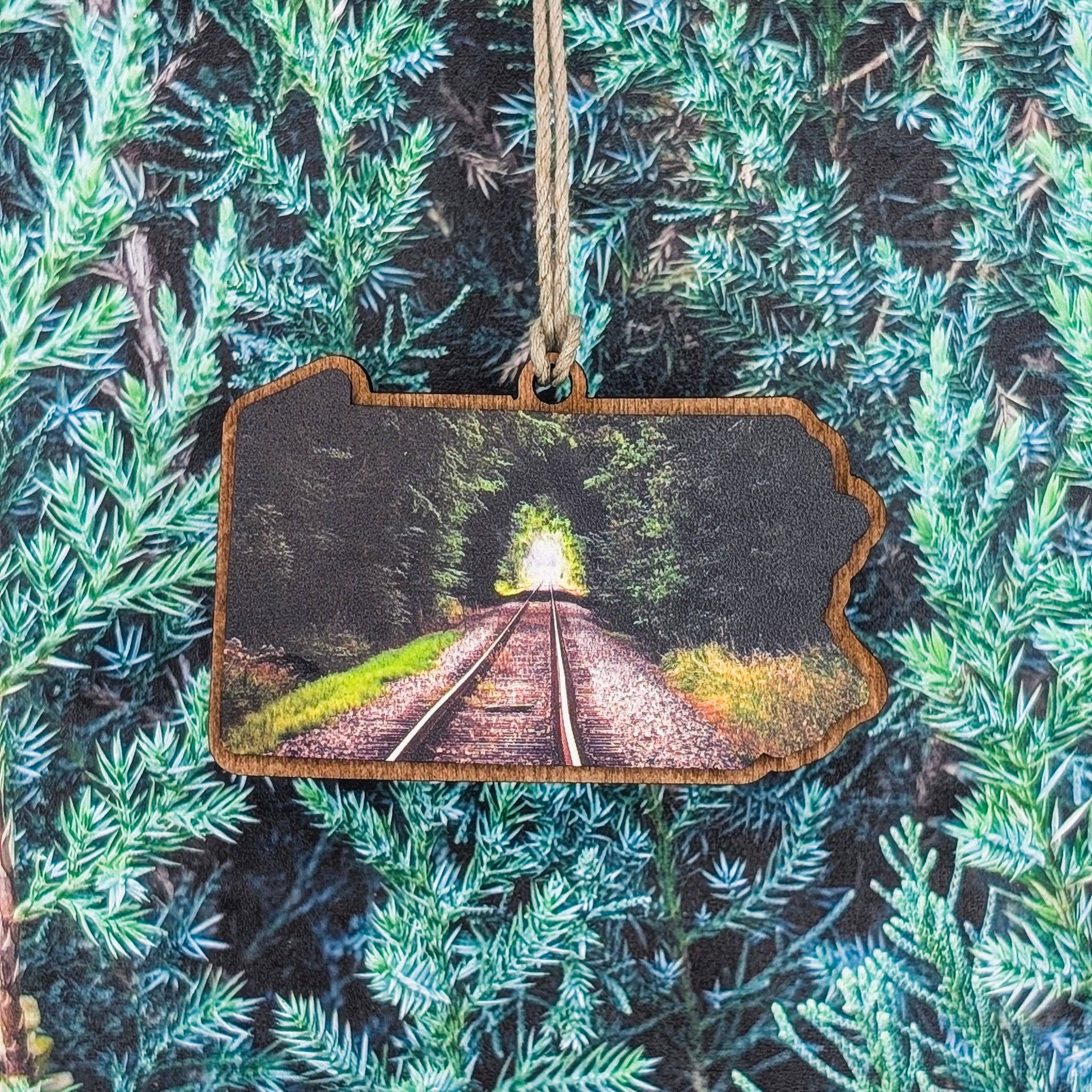 The Little Ornament Shop - Wholesale Ornament - Pennsylvania Mountain Sunrise Ornament6