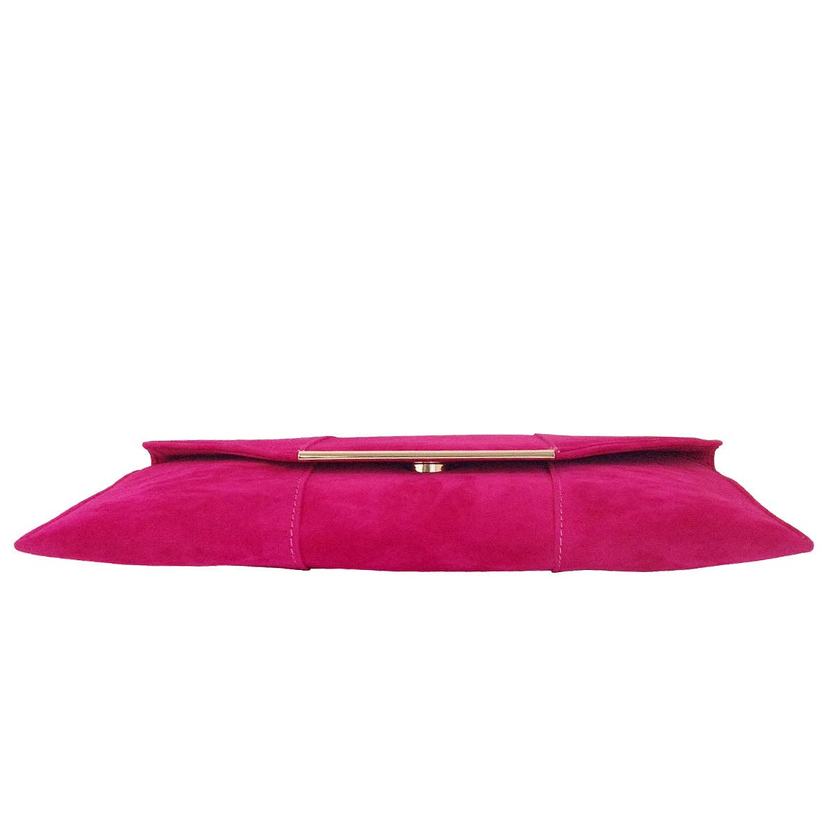 JNBFASHION.COM - Wholesale Clutch Bag - Women's - Faux Microsuede Envelope Clutch - Gold Metal Hardware7
