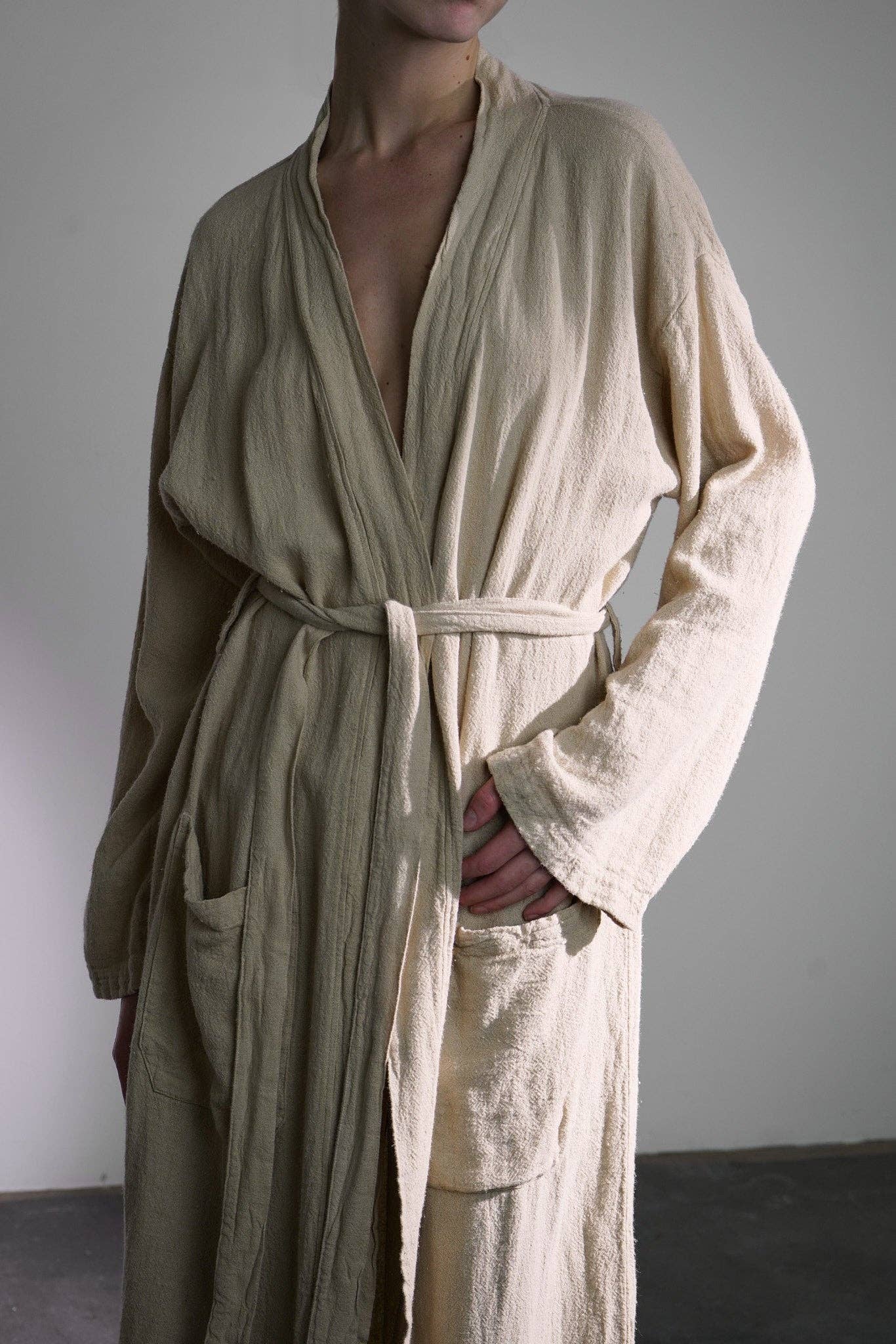 Maison Masarin - Wholesale Badjas - Dames - Kimono van ruw linnen9