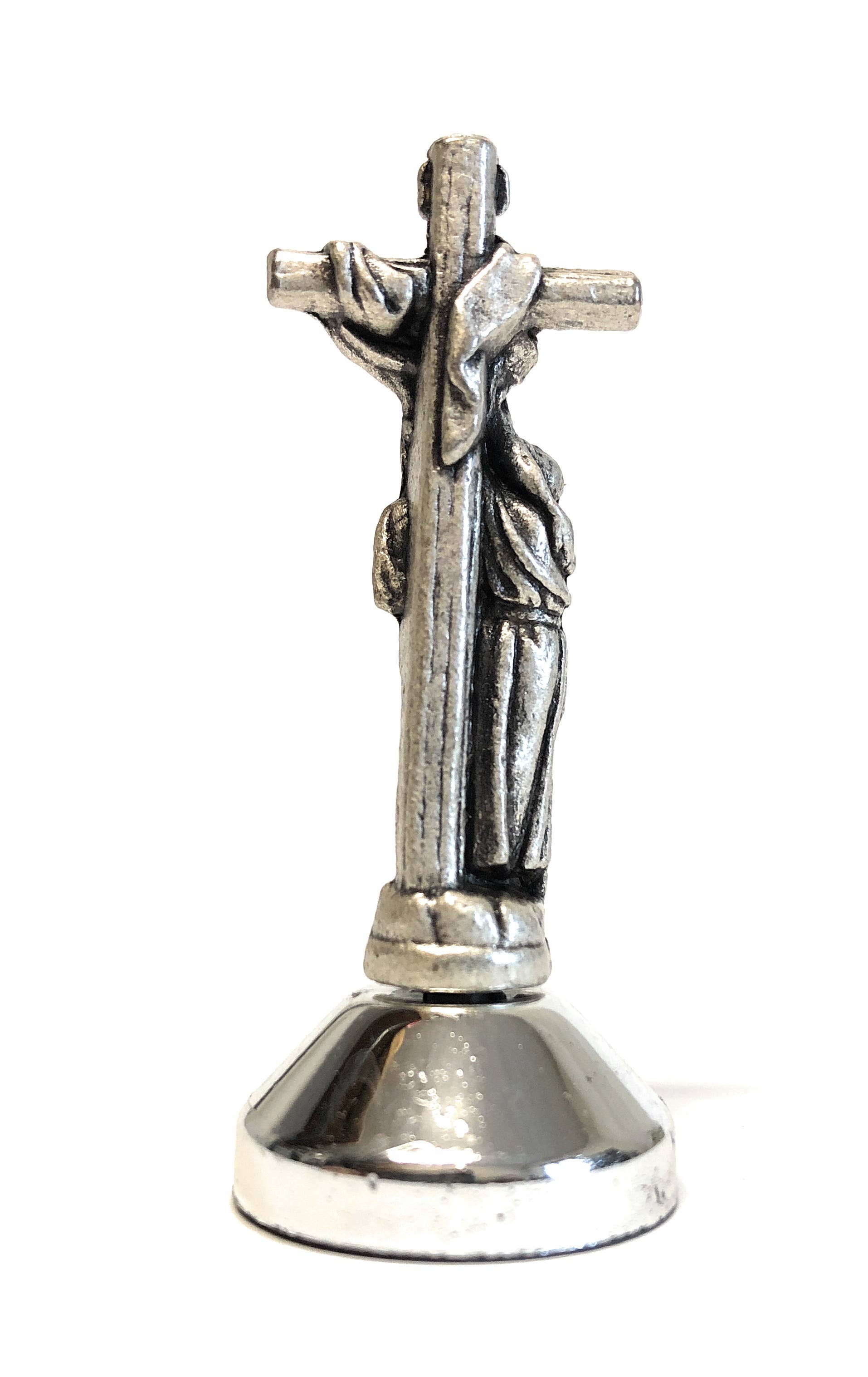 Costa Articoli Religiosi - Vendita all'ingrosso Statuette decorative - Statuetta San Francesco e croce metallo cm. 5 con calamita3
