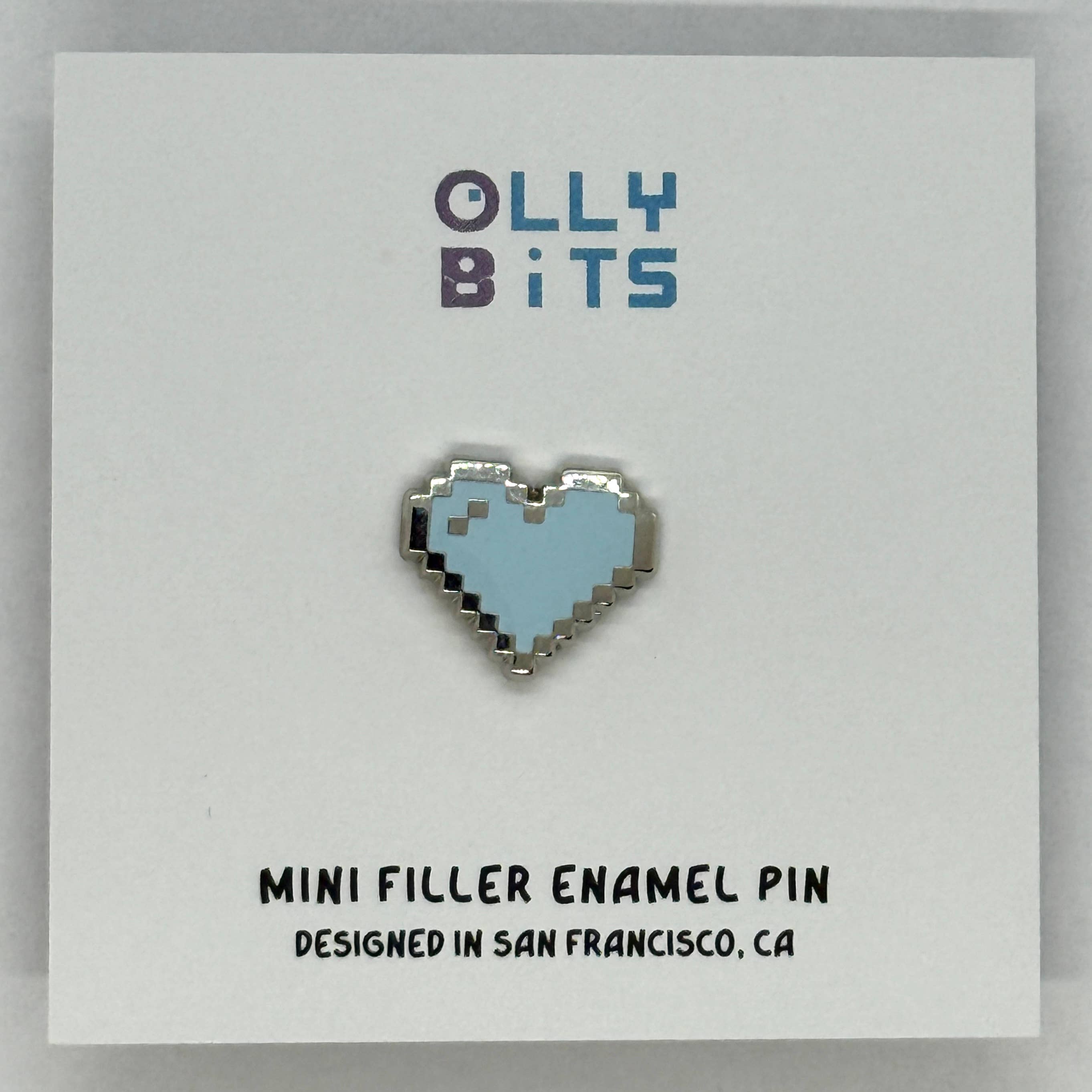 Ollybits Pixel Art - Wholesale Lapel Pin/Button - Pastel Mini Filler Pixel Art Heart Enamel Pins3