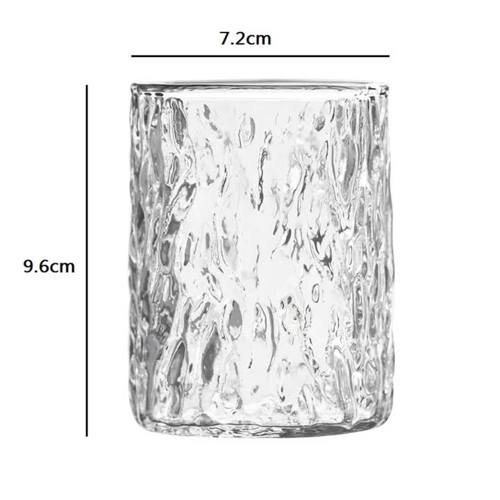 IVORE.GROUP (We cover All Import duty) - Wholesale Coffee/tea cup - Ribbed Glass Transparent Coffee Cup Drinkware1