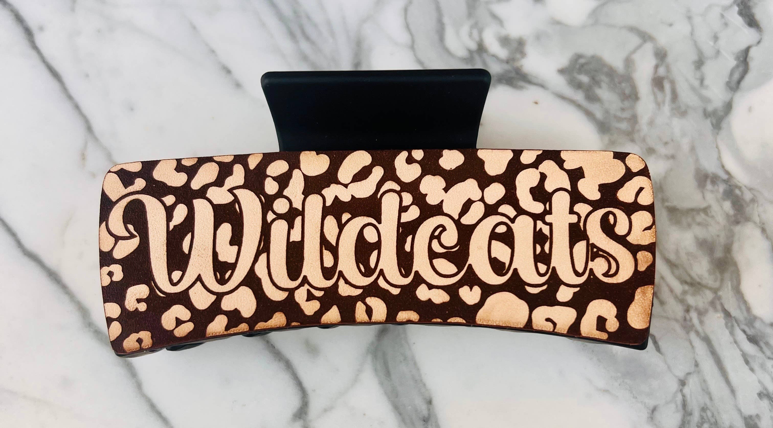 BMR Designs - Wholesale Hair Clip - Women's - Leather Hair Claw Clips - School Spirit - Mascot - Game Day4