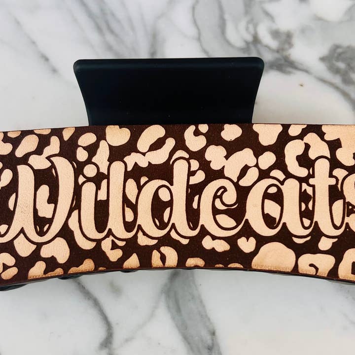 BMR Designs - Vendita all'ingrosso Fermaglio per capelli - Donna - Fermagli per capelli in pelle - School Spirit - Mascotte - Game Day4