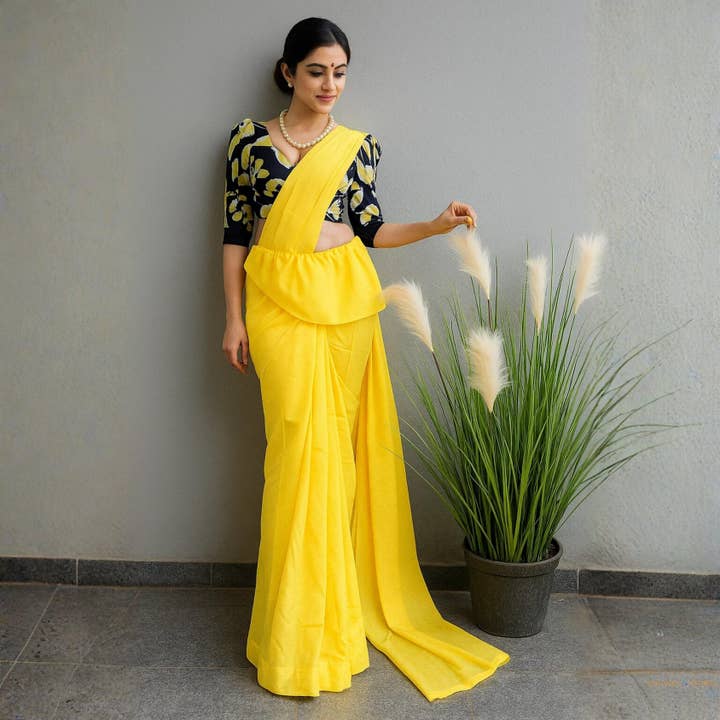 Handgjord Batik Sari – Super Voil (7 Yards) för wholesale av Cmart