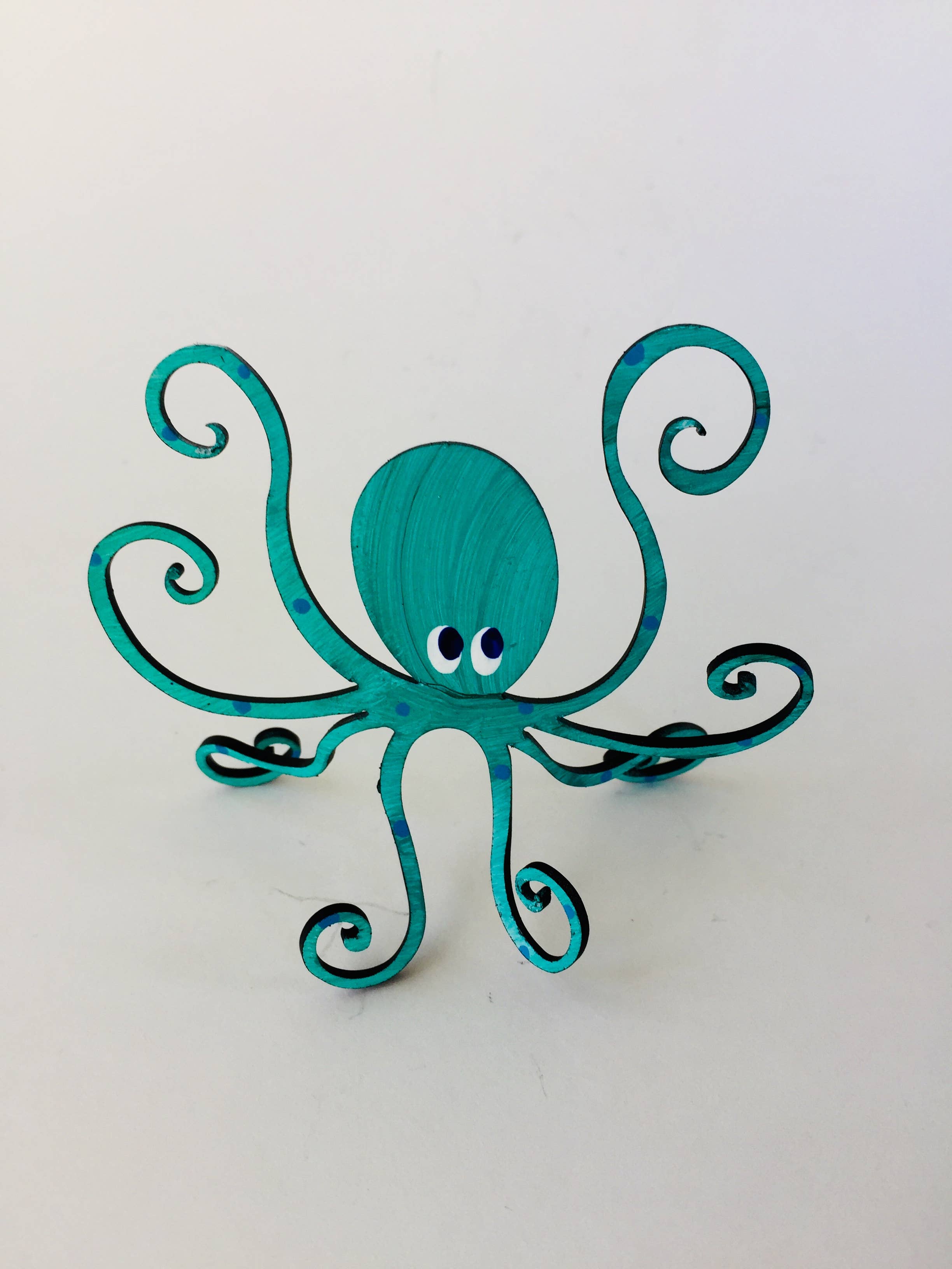 Octopus Adventure by Rebecca Duffy Bush – Großhandel Skulptur – Oktopus - handbemalte Skulptur in 3 Größen und 9 Farben16